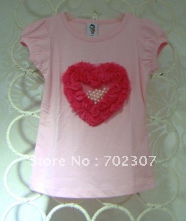summer girls t shirt  pink tee heart  tee