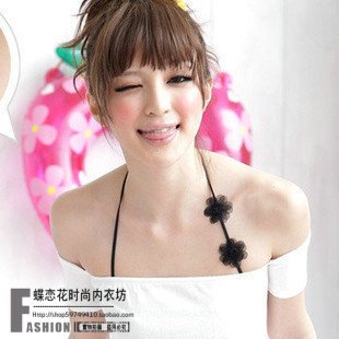 Summer hot-selling lace flower tube top tube top halter-neck shoulder strap bra underwear belt 0812