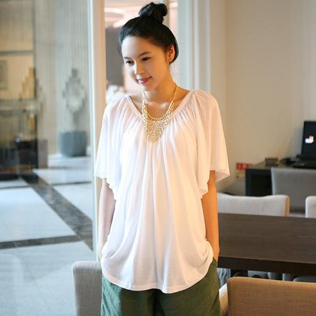 Summer maternity clothing maternity medium-long top maternity loose short-sleeve T-shirt maternity plus size casual t