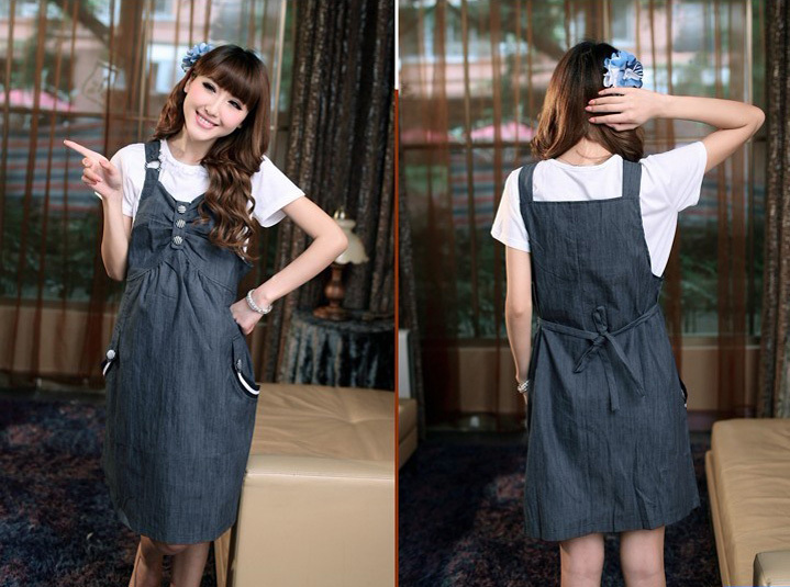 Summer maternity clothing summer denim skirt all-match braces skirt gift qx-5111