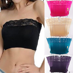 Summer modal lace tube top tube top around the chest long design plus size all-match underwear basic