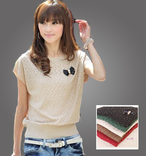 Summer new arrival silk floss sleeveless all-match thin sweater