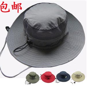 Summer outdoor large brim bucket hat fishing sun hat sunbonnet big sun hat beach cap