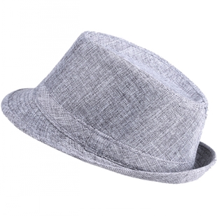 Summer paragraph male fedoras fashion vintage women's jazz hat grey