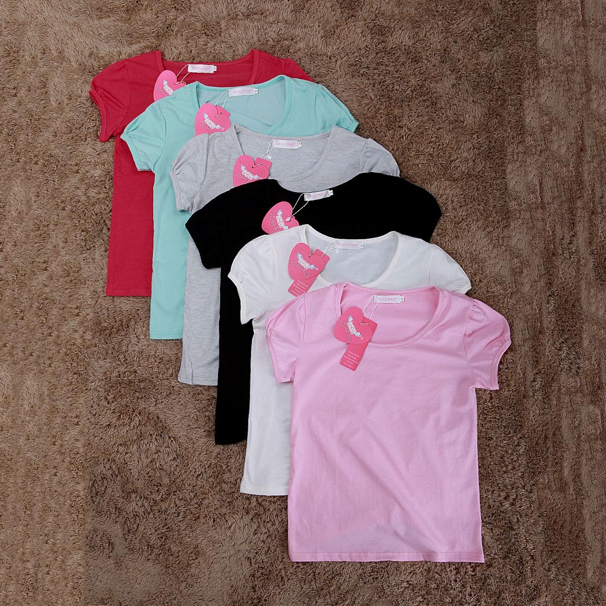 Summer paragraph maternity clothing top solid color all-match maternity short-sleeve T-shirt basic shirt