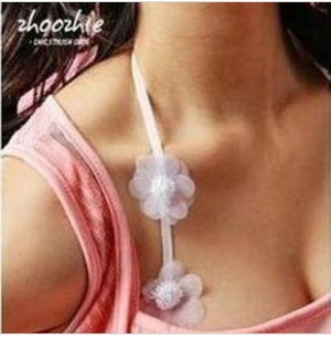 Summer simple 2012 flower shoulder strap black white