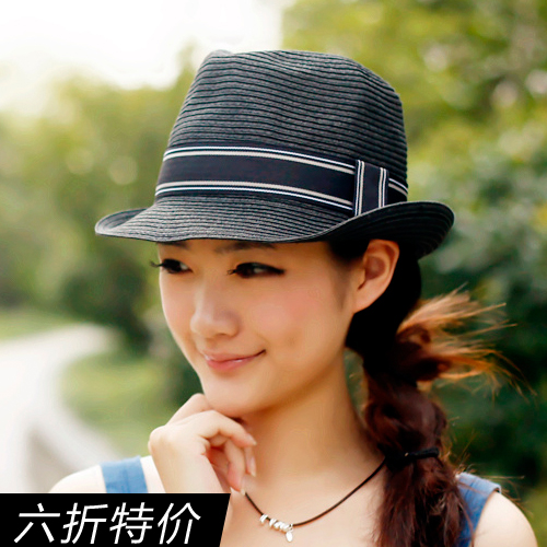 Summer strawhat fashion female hat small fedoras jazz hat lovers hat sand cap sunbonnet hat for man new arrival