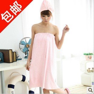 Summer super soft water superfine fiber bathrobe bath skirt female wiping a bosom chest towel wrapped