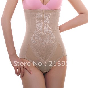 summer ultra-thin super-elevation waist abdomen drawing pants butt-lifting body shaping pants trigonometric slimming WU5201