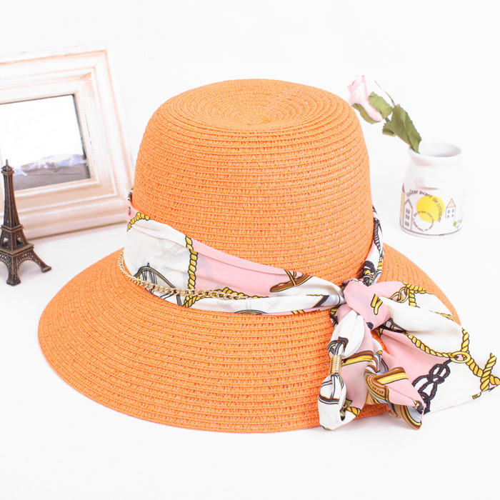 Summer women's bandeaus straw braid hat trend sunbonnet bucket hat sun hat
