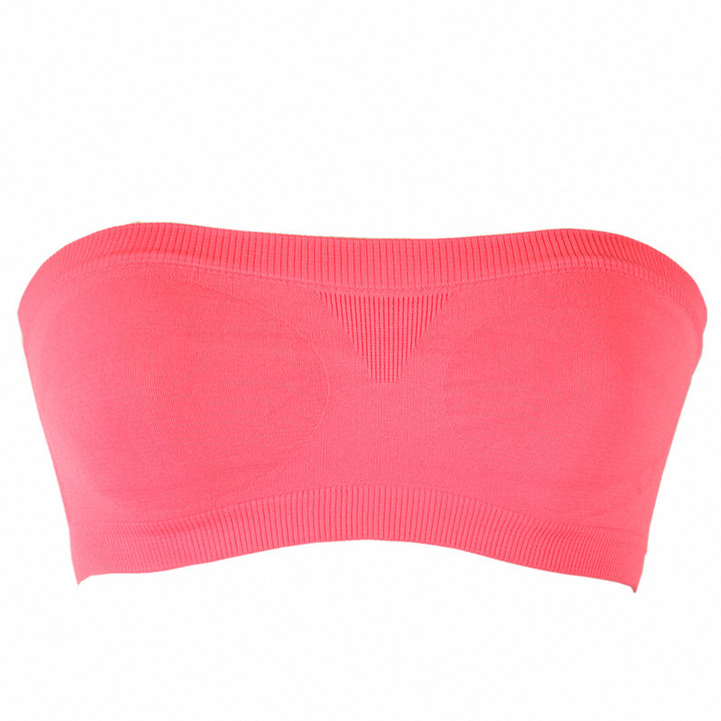 Summer women's thin back mesh breathable seamless bra fashion basic tube top tube top