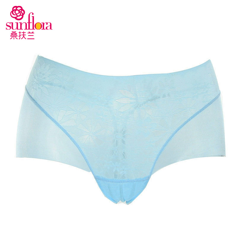 Sun flora 12 lace breathable seamless butt-lifting women's boxer panties bt802