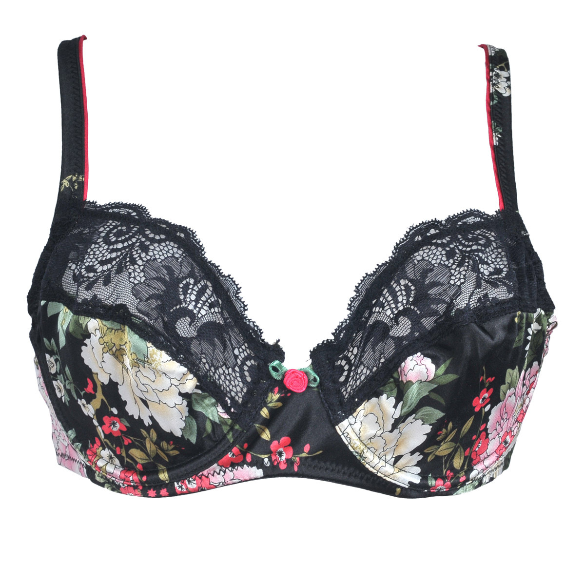 Sun flora - happbra cutout mesh series lace decoration cup bra 214060