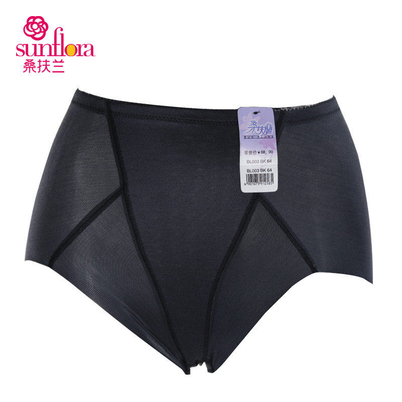 Sun flora mid waist seamless panties postpartum abdomen thin waist drawing body shaping pants bl003
