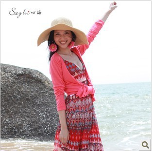 Sun protection clothing long-sleeve cardigan air conditioning shirt sun protection shirt thin  outerwear FREE SHIPPING SX009