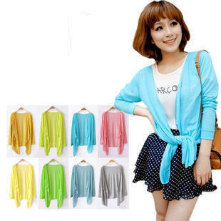 Sun protection shirt female cardigan long-sleeve sun protection clothing ultra-thin bamboo cotton air conditioning shirt cape