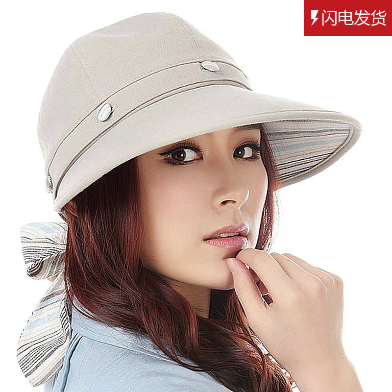 Sun-shading hat female summer sun hat monocapped fluid anti-uv sun hat