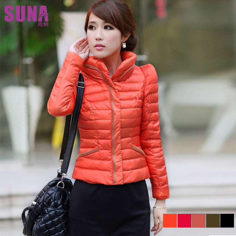 Suna short design down coat female slim outerwear winter 1121