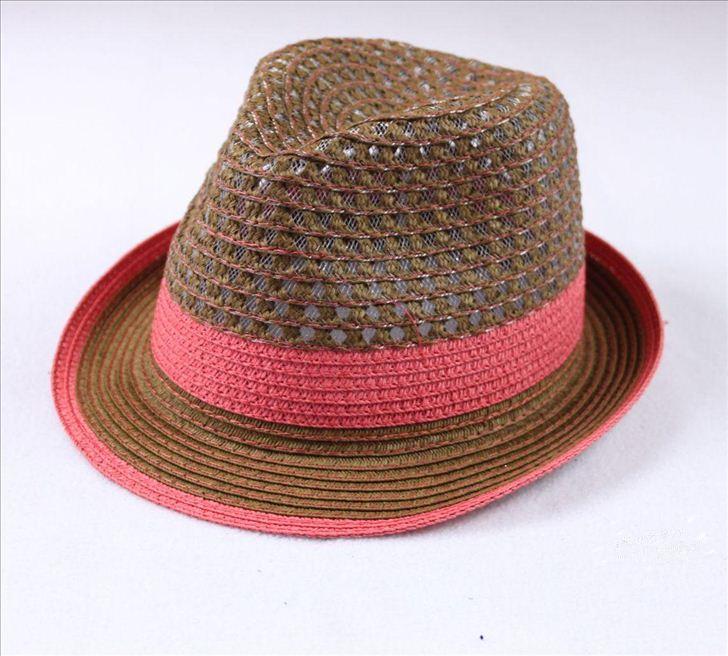 Sunbonnet hat strawhat small fedoras male Women beach cap