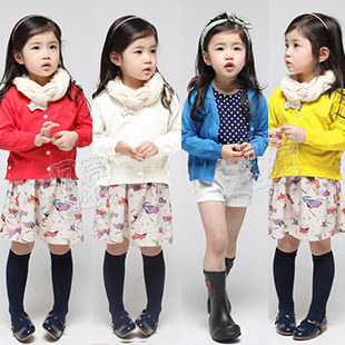 SUNLUN FANTASY ZONE FREE SHIPPING candy all-match girls clothing baby cardigan outerwear wt-0565