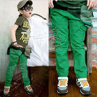 SUNLUN FANTASY ZONE FREE SHIPPING large pocket paragraph boys clothing girls clothing baby trousers casual pants kz-0986