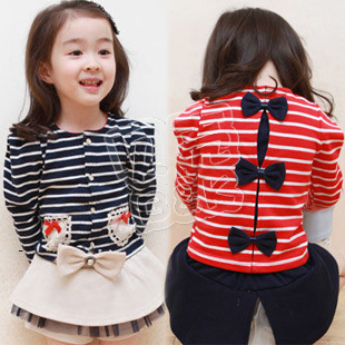 SUNLUN FANTASY ZONE FREE SHIPPING unique bow girls clothing baby coat wt-0581
