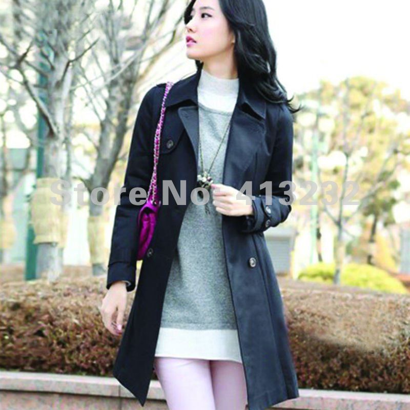 Sunlun Fantasy Zone Ladies'  Double-breasted Slim Trench Coat Autumn Coat 2012 New Arrival Free Shipping