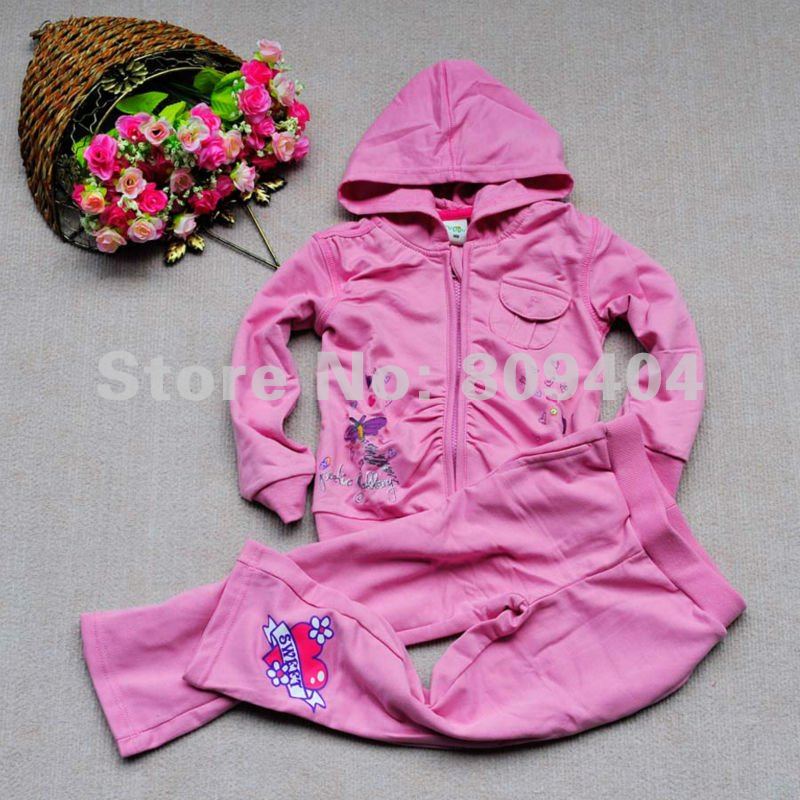 Sunlun Free Shipping Girls' Colorful Love Pattern Hoody/Children's Clothing/Two Colors Available/2012 New Arrival
