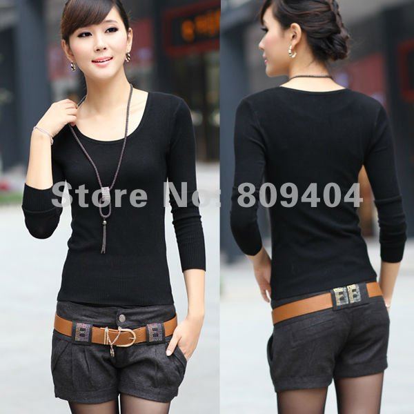 Sunlun's Women's Fashion Diamond-ironing Shorts/Wool Pants/One Cotton Zipper On Waist/Free Shipping