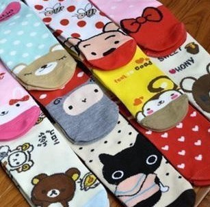 Super cute cartoon socks/ship socks/socks/stockings manufacturer direct for Japan and South Korea the single