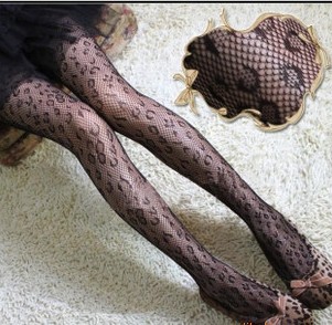 Super sexy leopard grain, leopard point mesh panty hose/net backing panty hose