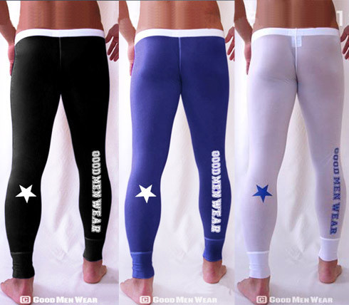 Superbody low-waist male long johns thin modal male legging tight underwear underpants