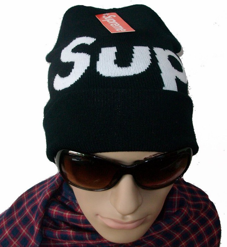 Supreme Big Logo Beanie Hats one fit all fashion hearwear  6 different colors