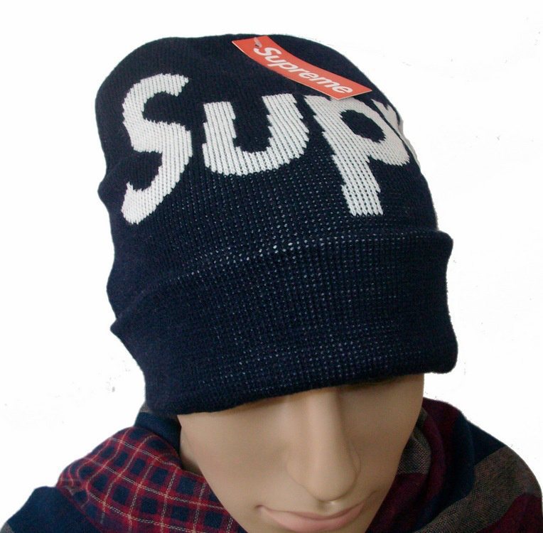 Supreme Big Logo Beanie Hats one fit all fashion hearwear navy Being A New Fashion Trend freeshipping !
