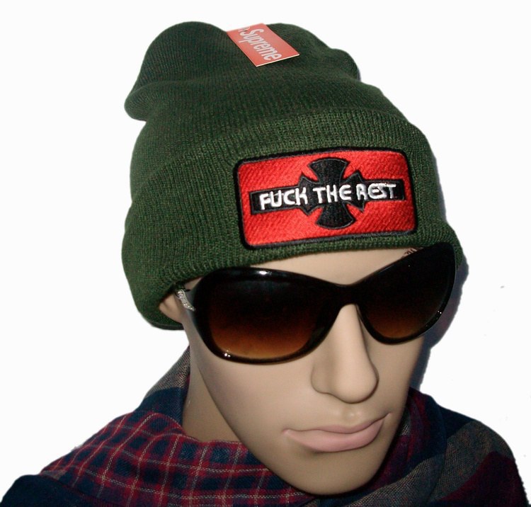 Supreme Independent fuck the rest olive sports Beanie Hats fashion hearwear Being A New Fashion Trend !