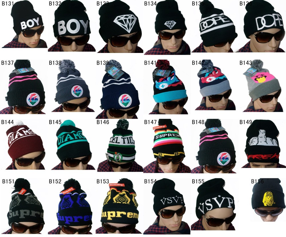 supreme obey Pink Dolphin last king VSVP sports Beanies hats more than 300 styles pick your styles