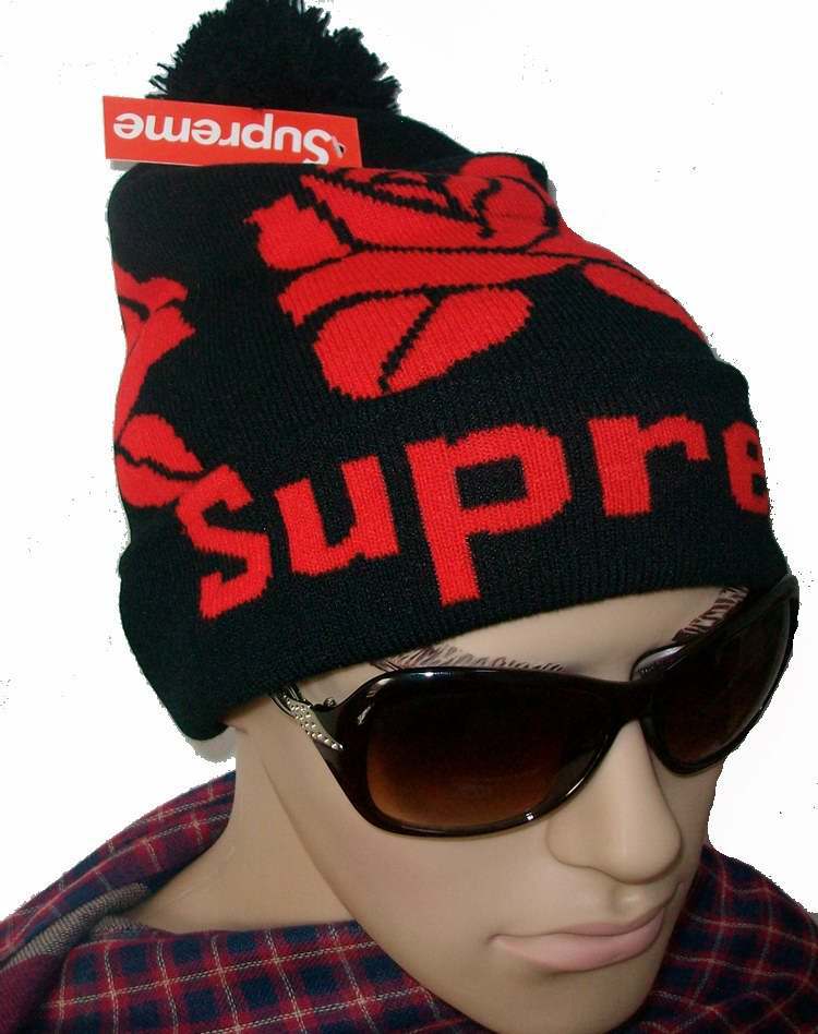 Supreme ROSE Beanie hats classic men's caps  accept mix order  top quality  without MOQ freeshipping