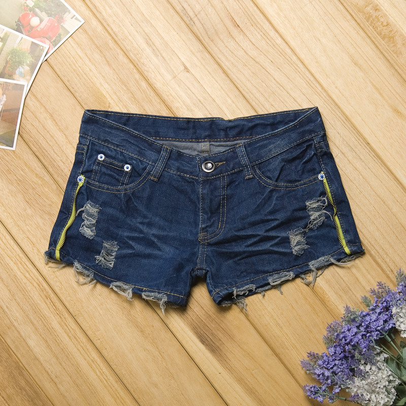 Suspenders shorts female denim shorts plus size denim shorts female loose low-waist