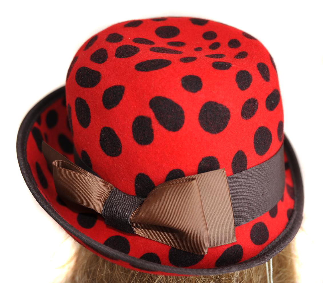 Susu autumn and winter Women pure woolen polka dot leopard print blanket hat sm12-560