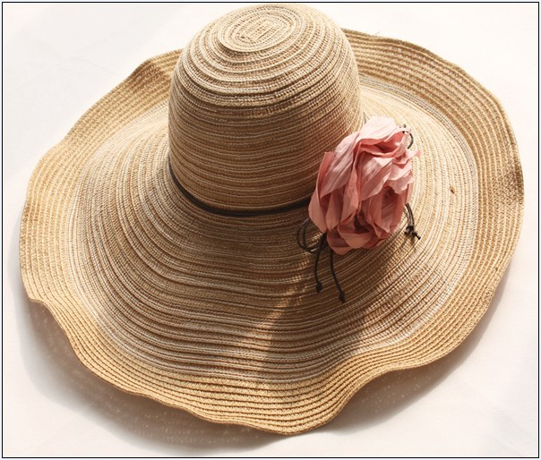 Susu hat women's outdoor sun-shading large brim strawhat m12-380