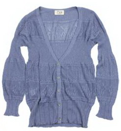 Sweater female cardigan long-sleeve V-neck mesh cutout autumn three quarter sleeve ladies top knitted sweater