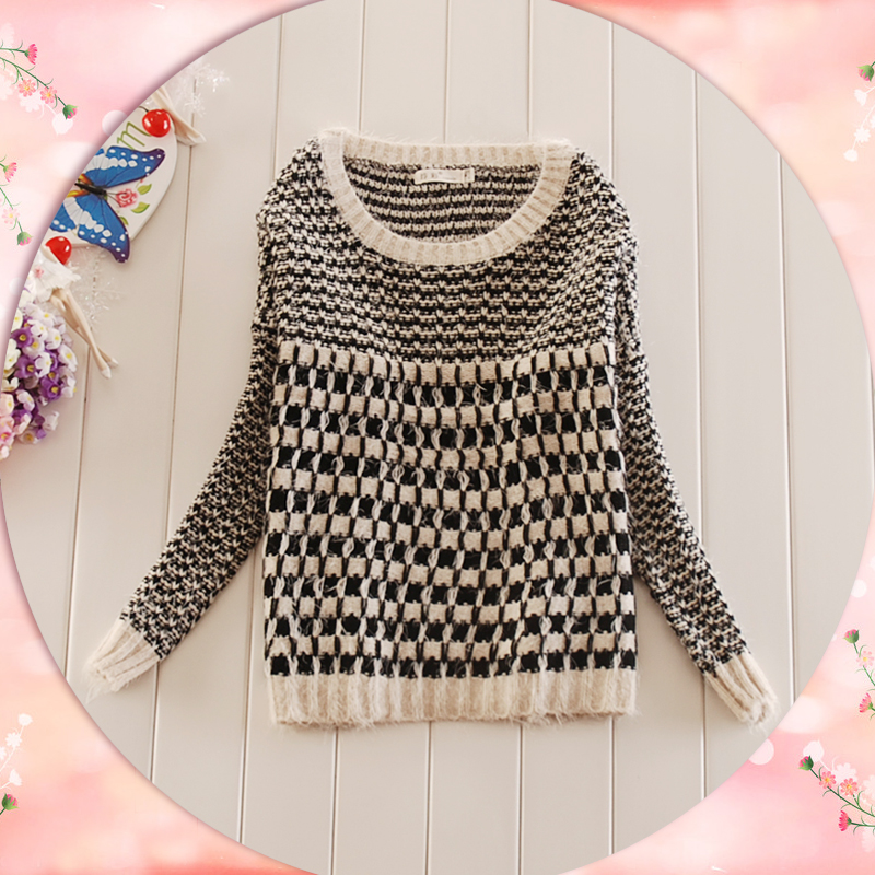 Sweater loose basic sweater fashion o-neck sweater 2012 autumn and winter women knitted pullover sweater