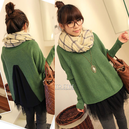 Sweater tulle dress twinset 11799 free shipping