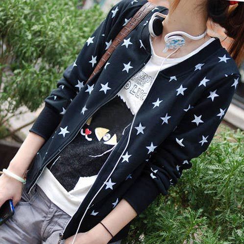 Sweatshirt thin cotton outerwear female cardigan short jacket female spring and autumn clothing juniors sports casual female top