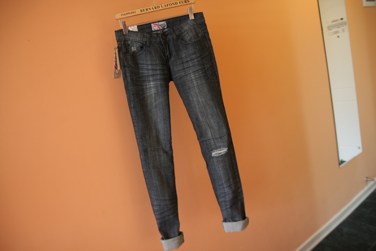 Sweetlips elastic jeans straight jeans hole