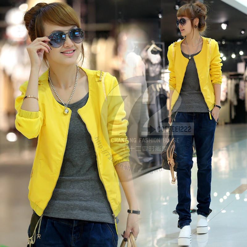 Sy6838 2012 autumn new arrival candy epaulette long-sleeve cardigan women's