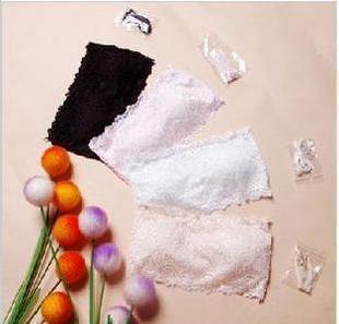 T-0050 belt pad lace decoration two ways spaghetti strap tube top 4 invisible shoulder strap