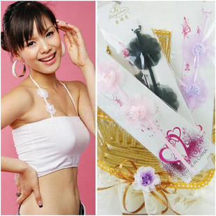 T-0161 new arrival ! sexy rose small flowers halter-neck shoulder strap