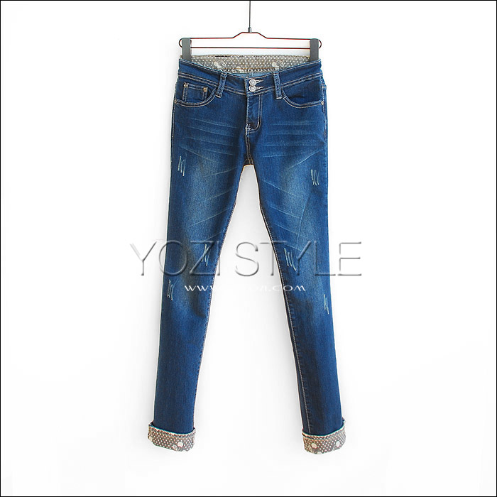 T-313-046 winter 2012 fashion classic all-match worn slim pencil jeans