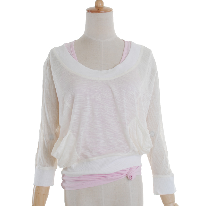 T . m . sexy cute perspectivity loose short design pullover thin sweater . fashion women's Free Shipping